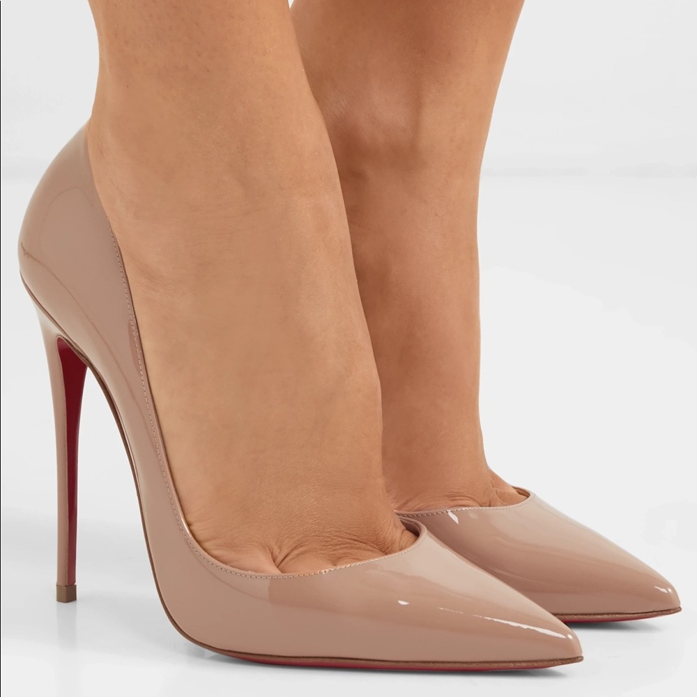 Christian Louboutin IRIZA 100mm Nude Patent